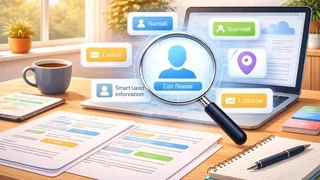 Smart PII detection identifying names, emails, phone numbers and addresses in a document